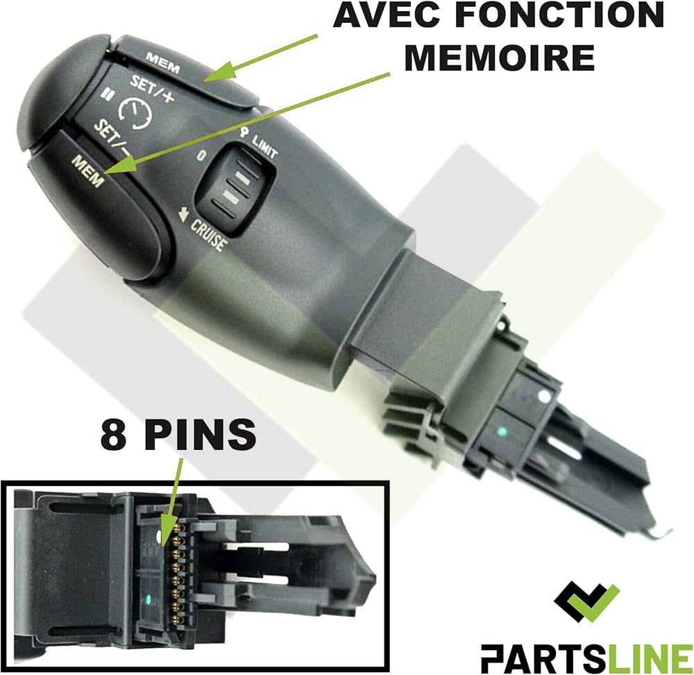 Commodo Commutateur Régulateur de Vitesse AVEC Fonction Mémoire